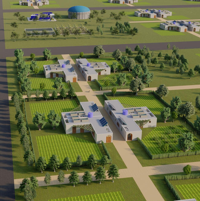 Sustainable housing complex